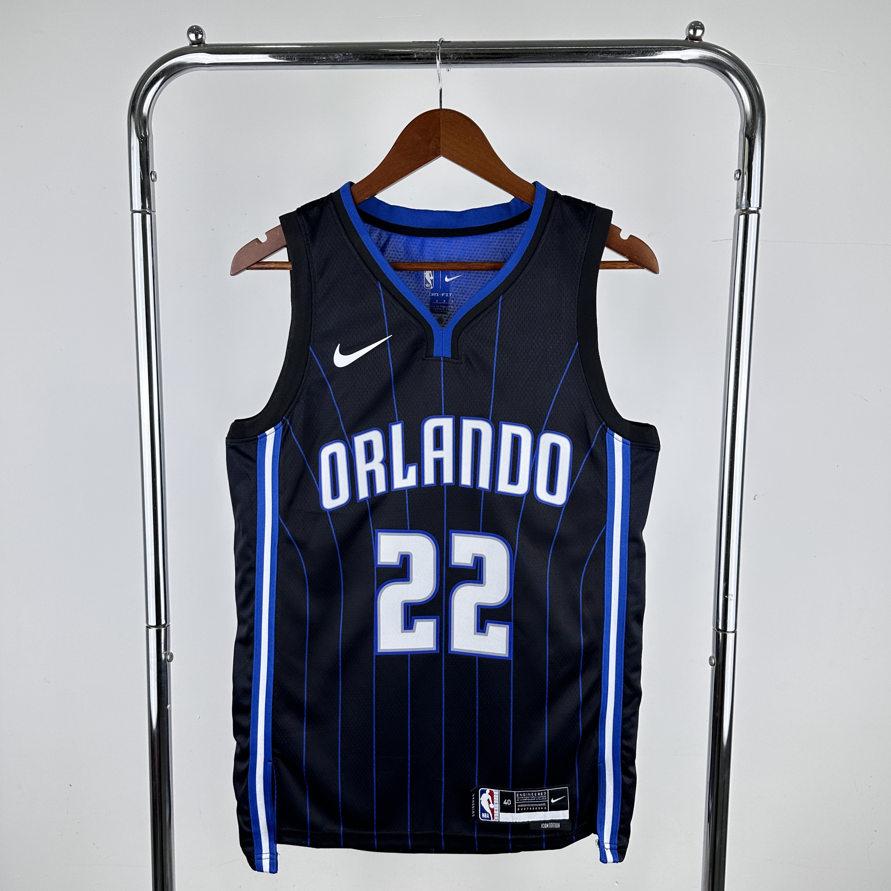 Men Orlando Magic #22 Wagner Black stripe Nike 2024 NBA Jersey->indiana pacers->NBA Jersey